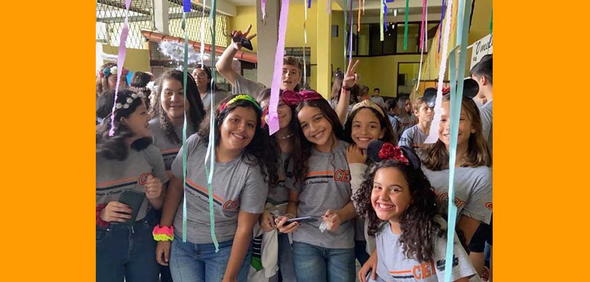 Os alunos do CEI no clima do Carnaval 2020